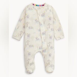 Magnetic Me Cream and Gray Kids Footie